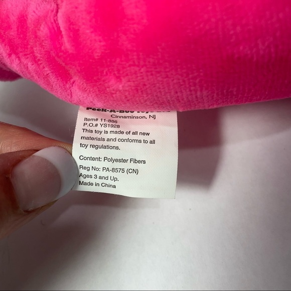 Pink Unicorn whale stuffed animal plush - Picture 4 of 6